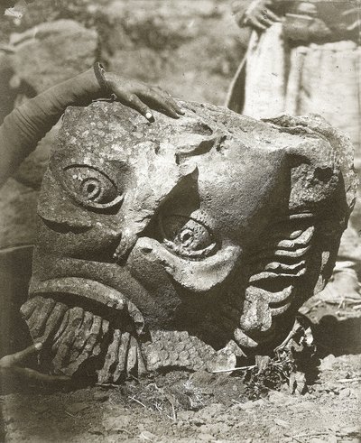 Antique Head at Kunawat, Syria by Tancrede Dumas